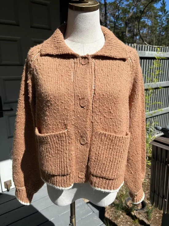 Anthropologie The Jesse Dog Icon Cardigan Sweater by Pilcro Dachshund - Picture 3 of 6